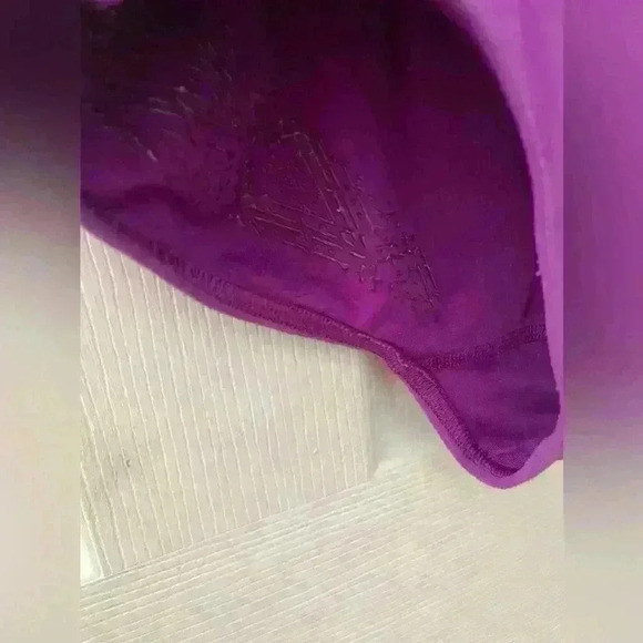 Ivivva lululemon girls bodysuit size 12 purple gymnastics - Picture 2 of 7